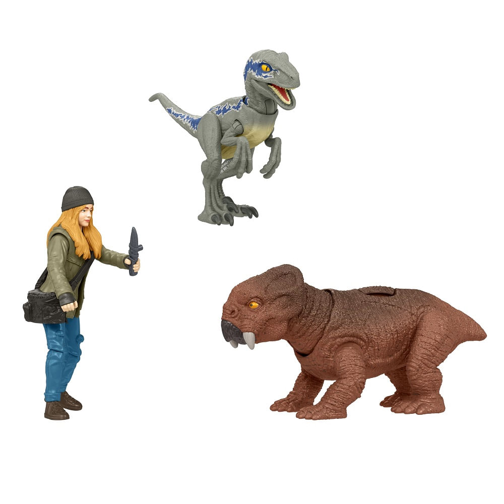 Jurassic World Maisie & Velociraptor Beta - Mattel | ToyMania