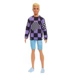 Barbie-Fashionista-Ken-Moletom-Xadrez-Roxo---Mattel