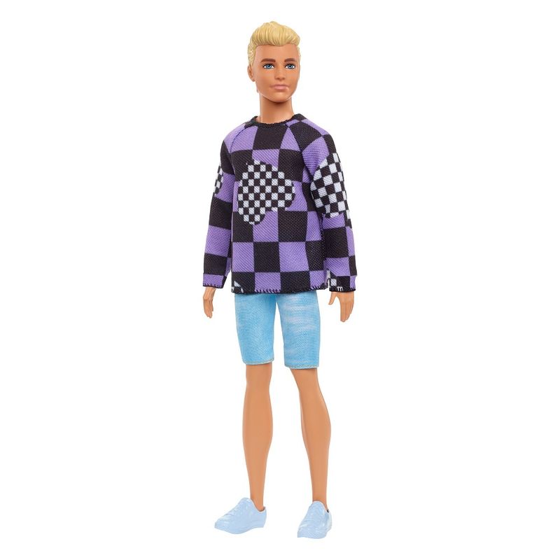 Barbie-Fashionista-Ken-Moletom-Xadrez-Roxo---Mattel