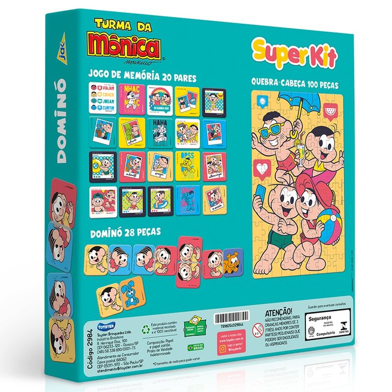 Super-Kit-Turma-da-Monica-com-3-Jogos---Toyster