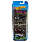 Hot-Wheels-Basics-Pack-com-5-Carros-Speed-Blur---Mattel