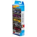 Hot-Wheels-Basics-Pack-com-5-Carros-Motor-Show---Mattel