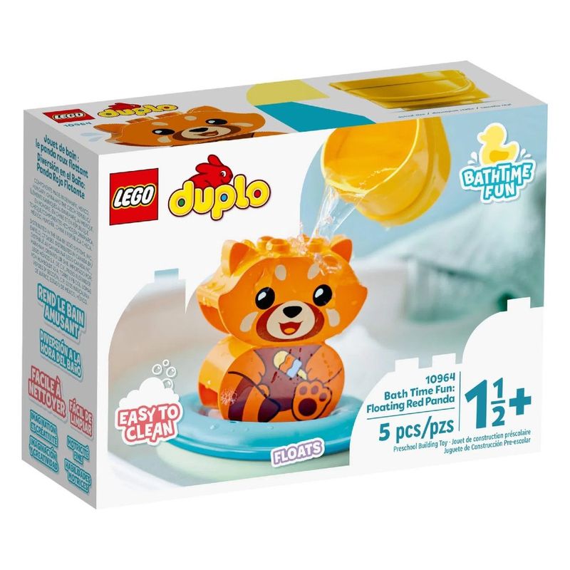 Lego-Duplo-10964-Diversao-Hora-do-Banho-Panda-Vermelho---Lego