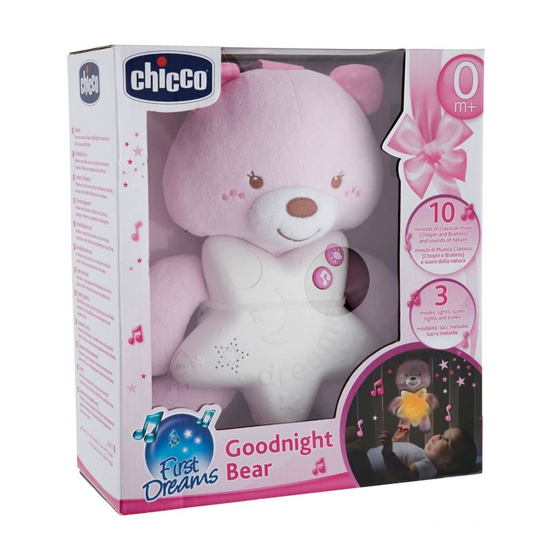 Painel-Ursinho-Bons-Sonhos-Rosa---Chicco