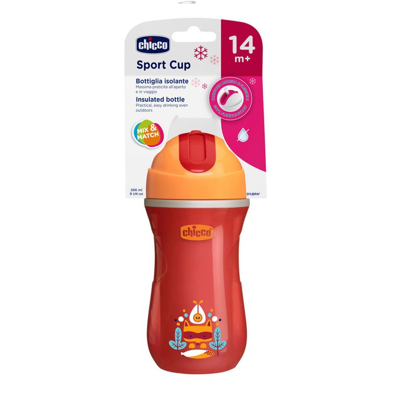 Copo-Termico-Sport-Cup-14M--Laranja---Chicco