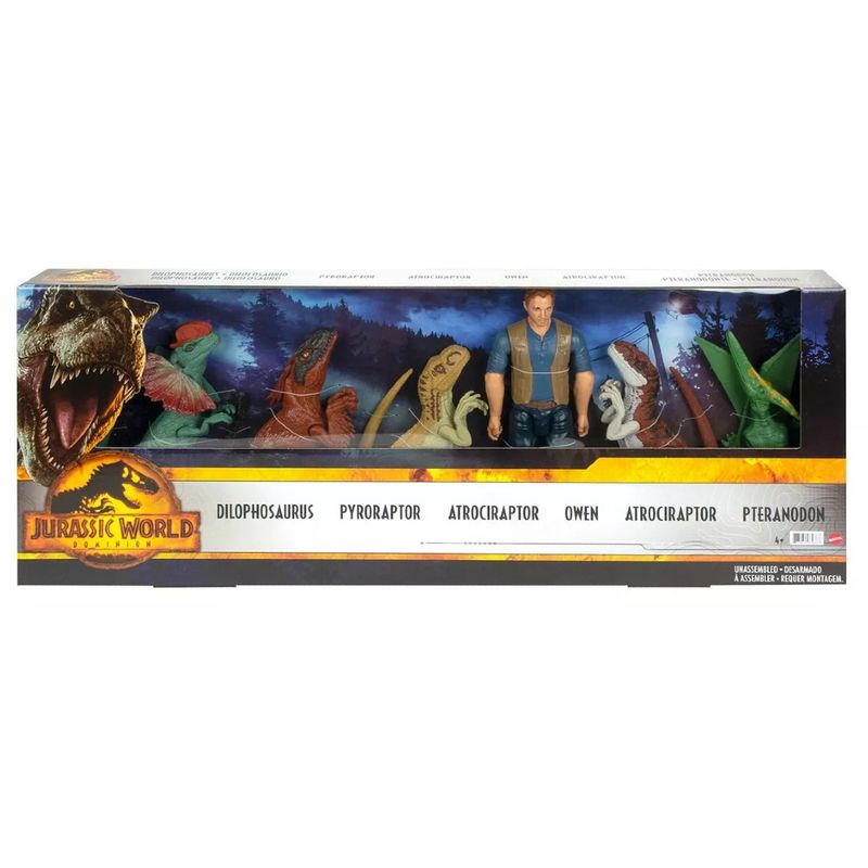 Jurassic-World-Dominion-Pack-com-6-Personagens---Mattel