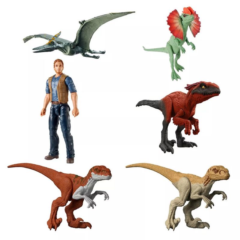 Jurassic-World-Dominion-Pack-com-6-Personagens---Mattel