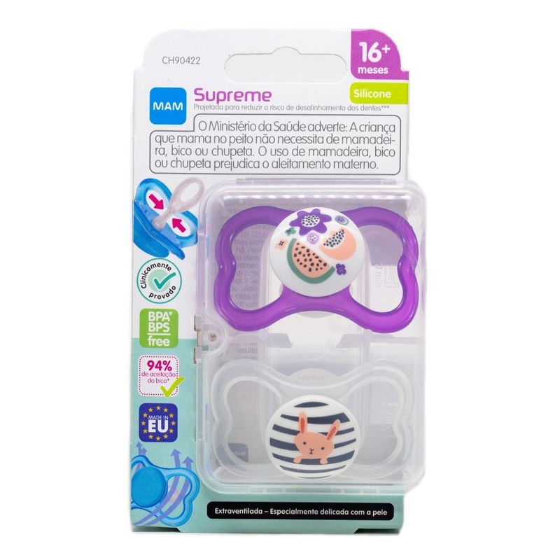Chupeta-Supreme-16--Meses-Embalagem-Dupla-Rosa---Mam-Baby