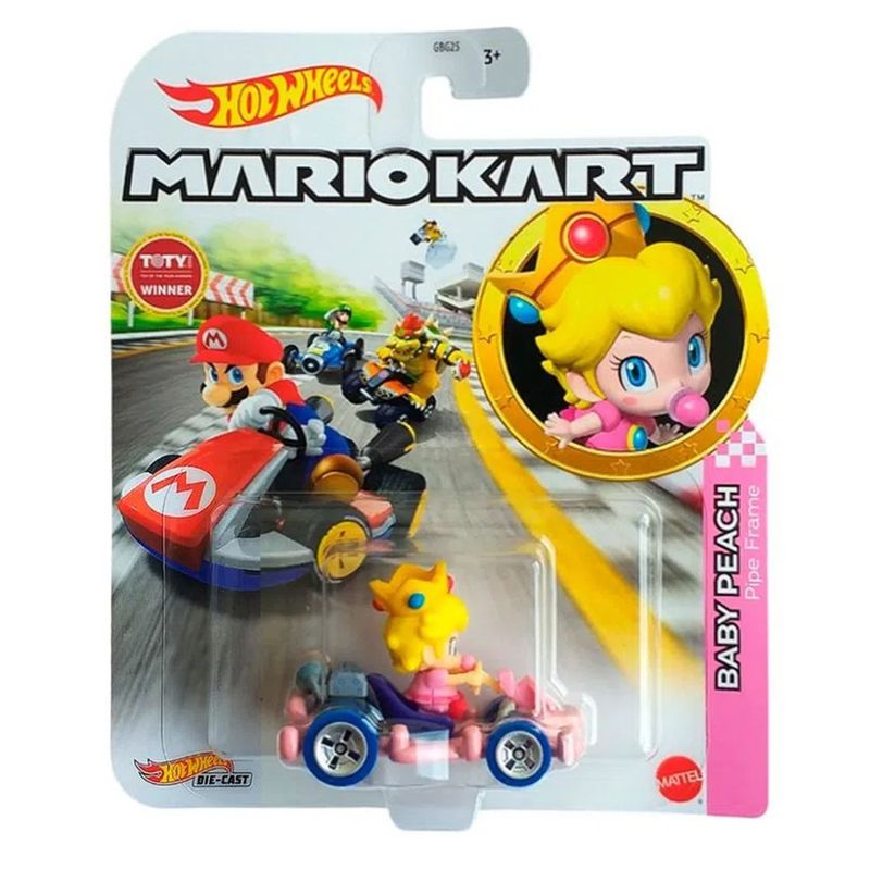 Hot-Wheels-Mario-Kart-Baby-Peach-Pipe-Frame---Mattel