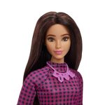 Barbie-Fashionista-Vestido-Xadrez-Rosa---Mattel