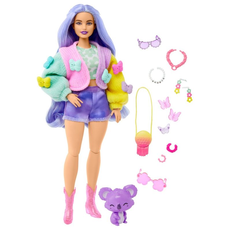 Kit 7 Roupinhas da Boneca Barbie de Crochê