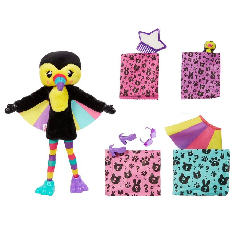 Barbie-Cutie-Reveal-Animais-da-Selva-Tucano---Mattel