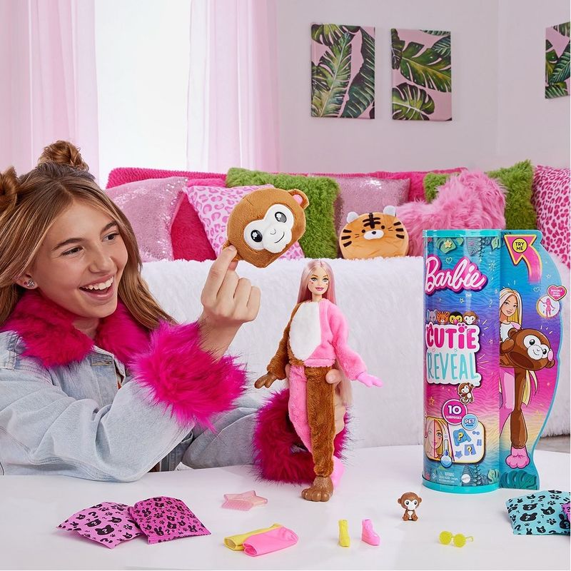 Barbie-Cutie-Reveal-Animais-da-Selva-Macaco---Mattel