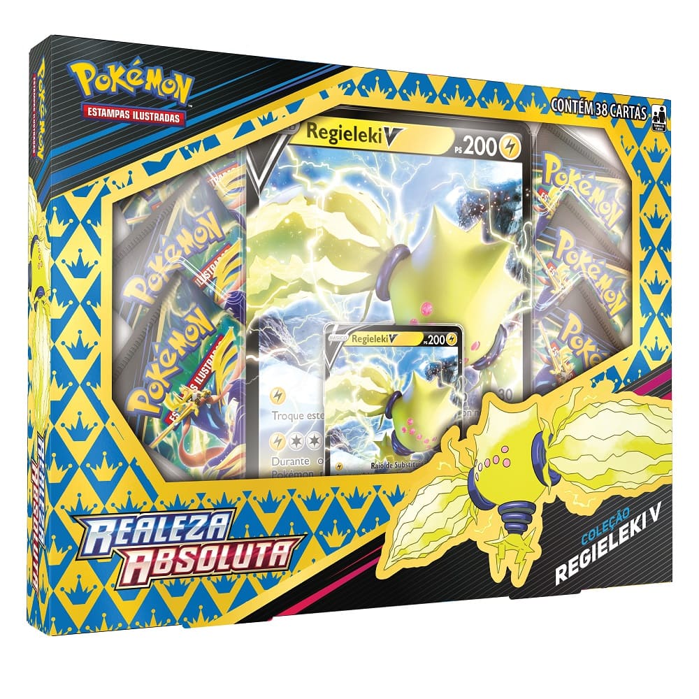 Pokémon Box Regieleki V Copag Toymania Loja Toymania