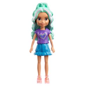 Polly Pocket Boneca Básica com Mechas - Mattel