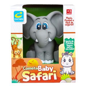 Boneco de Vinil Baby Safari Elefante - Cometa