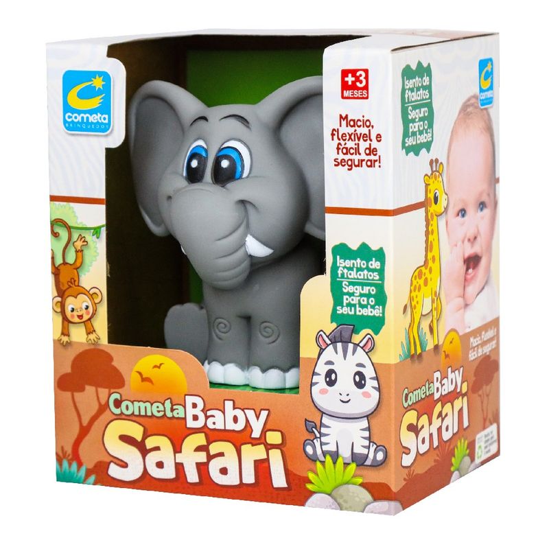 Boneco-de-Vinil-Safari-Baby-Elefante---Cometa