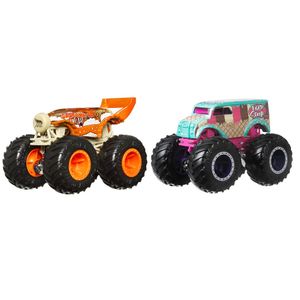 Hot Wheels Monster Trucks Pack de 2 Carbonato e Ibad - Mattel