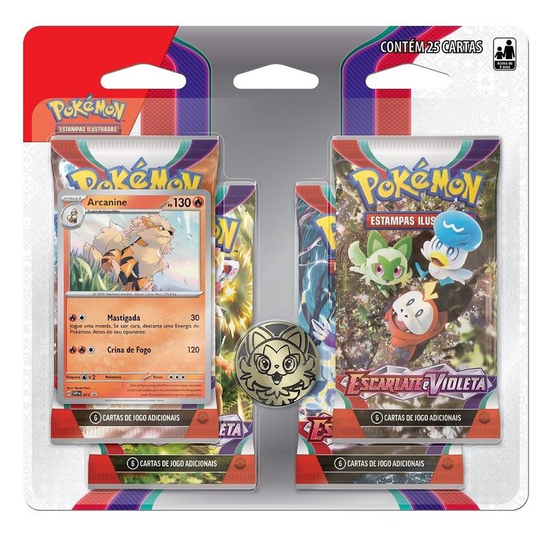 Pokemon-Blister-Quadruplo-Arcanine---Copag