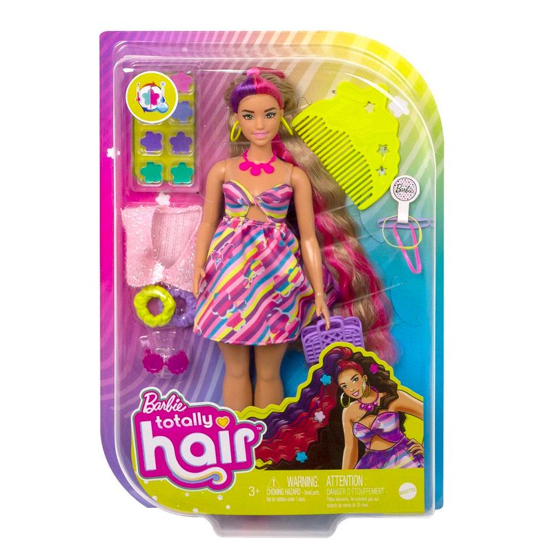 Barbie-Totally-Hair-Vestido-de-Flores---Mattel