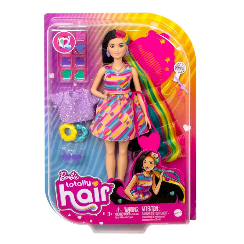 Barbie-Totally-Hair-Vestido-Listrado---Mattel