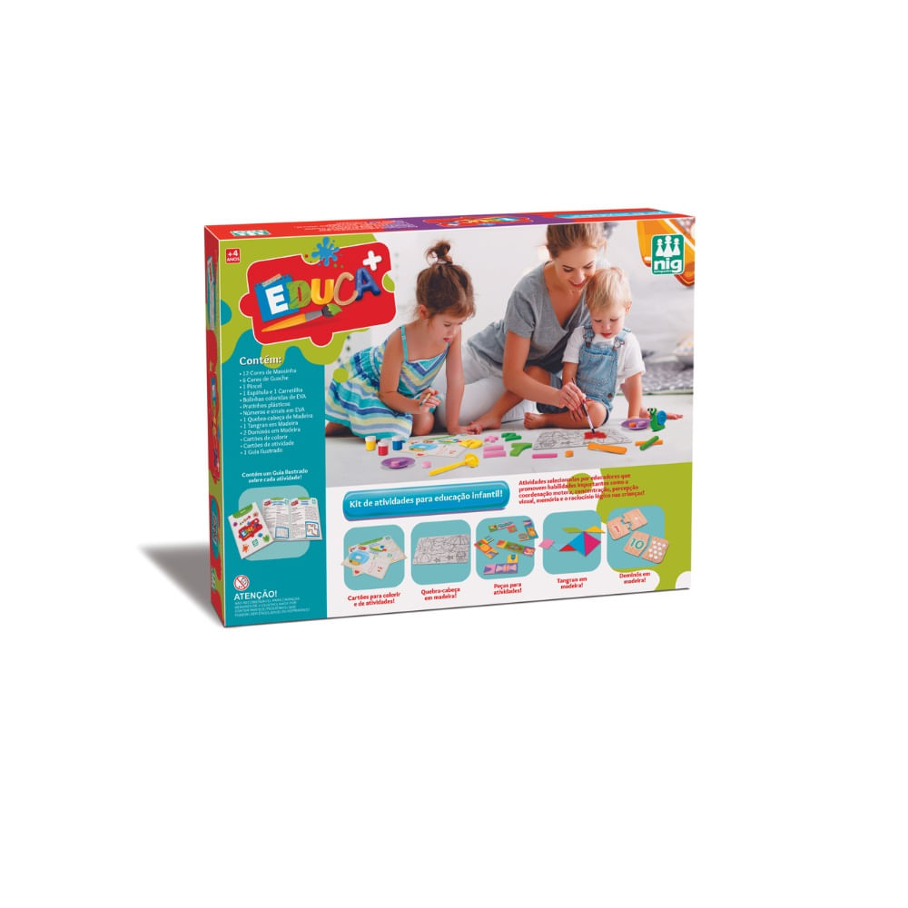 Kit de Atividades Pedagógicas Nig Educa Infantil Divertido - Tem Tem  Digital - Brinquedos e Papelaria, aqui tem!