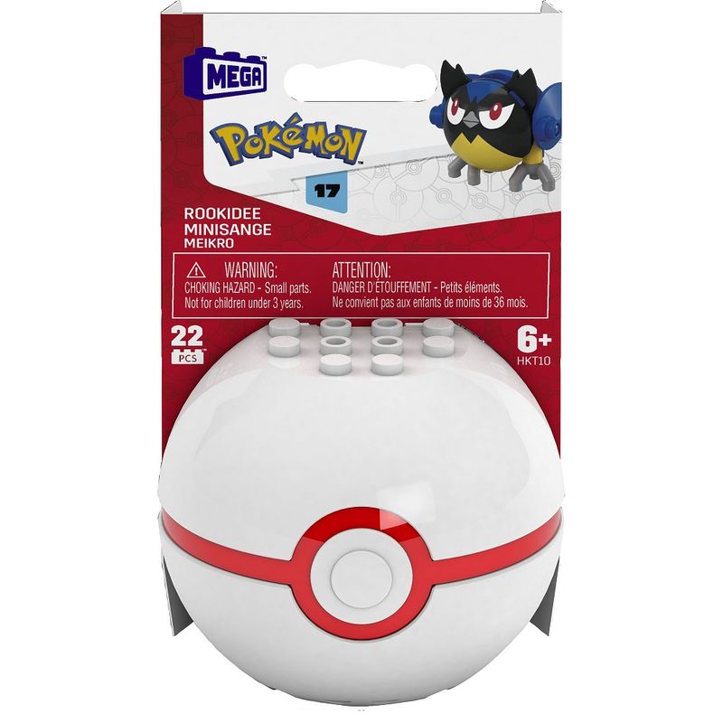 Brinquedo Mega Construx Pokemon + Pokebola - Mattel FPM00