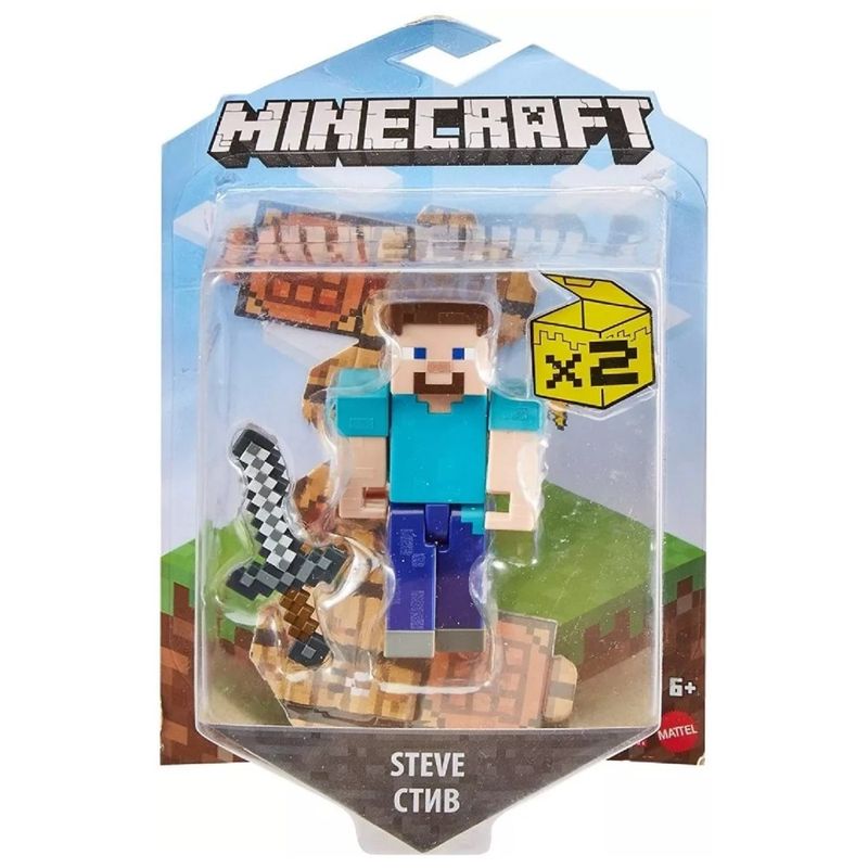 Minecraft-Vanilla-Steve-com-Espada---Mattel