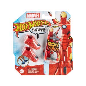 Hot Wheels Skate de Dedo Marvel Homem de Ferro - Mattel