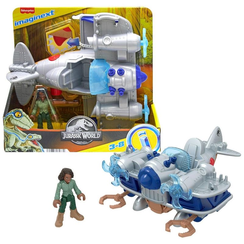 Imaginext-Jurassic-World-Air-Tracker-Kayla-Plane---Mattel