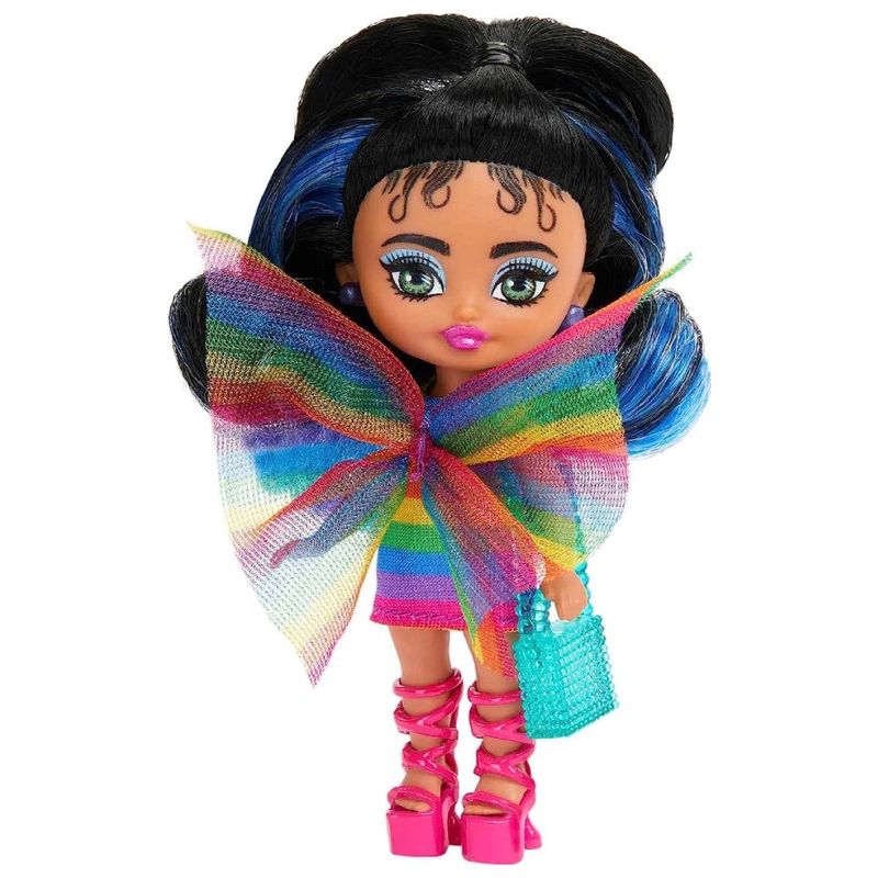 Barbie-Extra-Mini-Minis-Boneca-Vestido-Arco-iris--Mattel