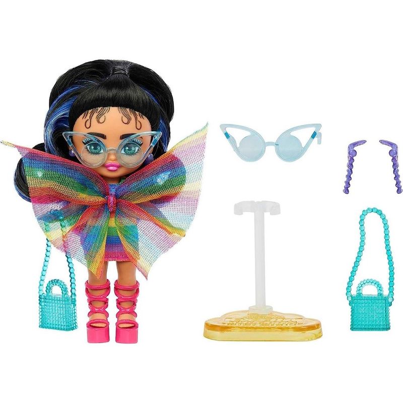 Barbie-Extra-Mini-Minis-Boneca-Vestido-Arco-iris--Mattel