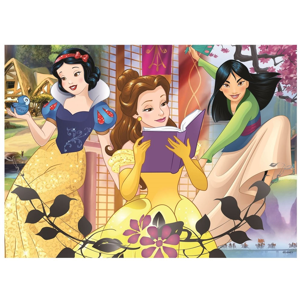 Jogo de Quebra-Cabeça Grow 60 PCs Disney Princesas