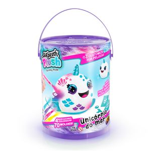 Pelúcia para Pintar Airbrush na Lata Unicórnio Mar - Fun Divirta-se