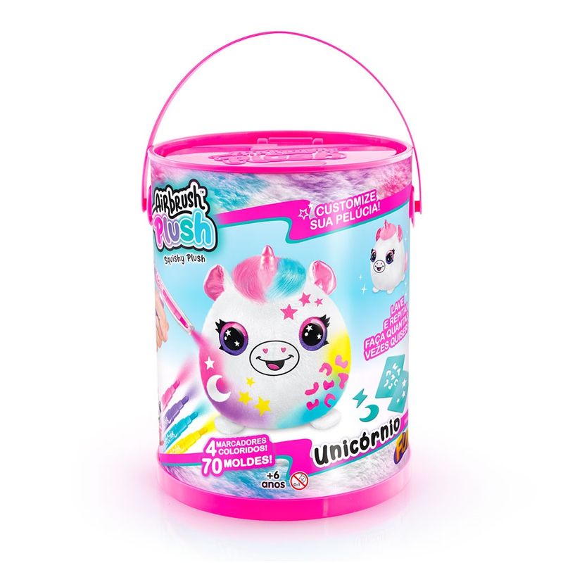 Pelucia-para-Pintar-Airbrush-na-Lata-Unicornio---Fun-Divirta-se