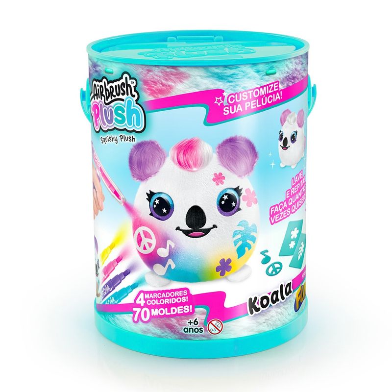 Pelucia-para-Pintar-Airbrush-na-Lata-Koala--Fun-Divirta-se