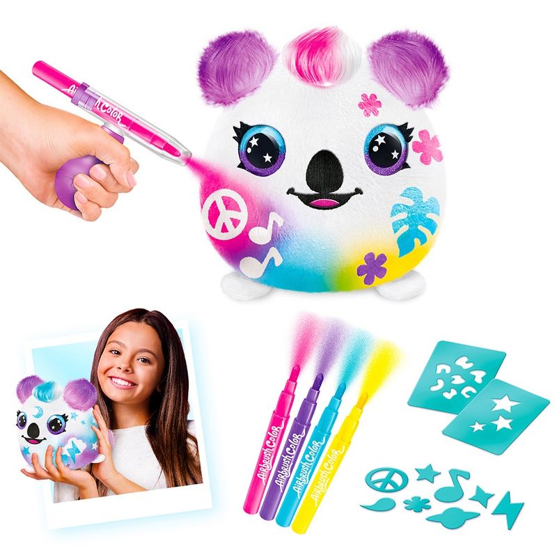 Pelucia-para-Pintar-Airbrush-na-Lata-Koala--Fun-Divirta-se