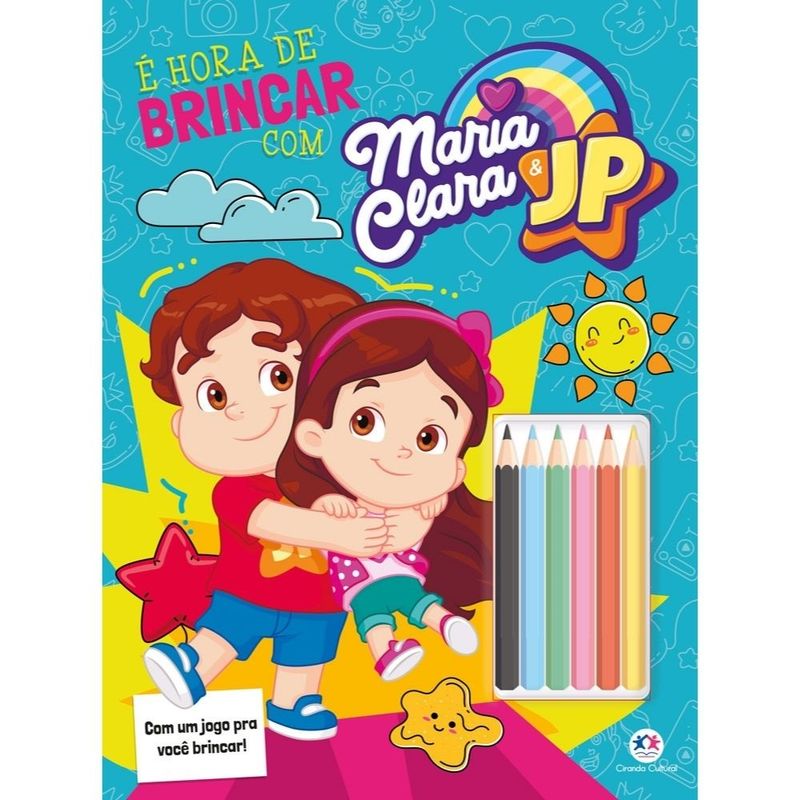 Maria-Clara-e-JP-Livro-para-Colorir---Ciranda-Cultural