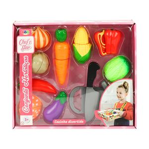 Conjunto Hortaliças com Bandeja - BBR Toys