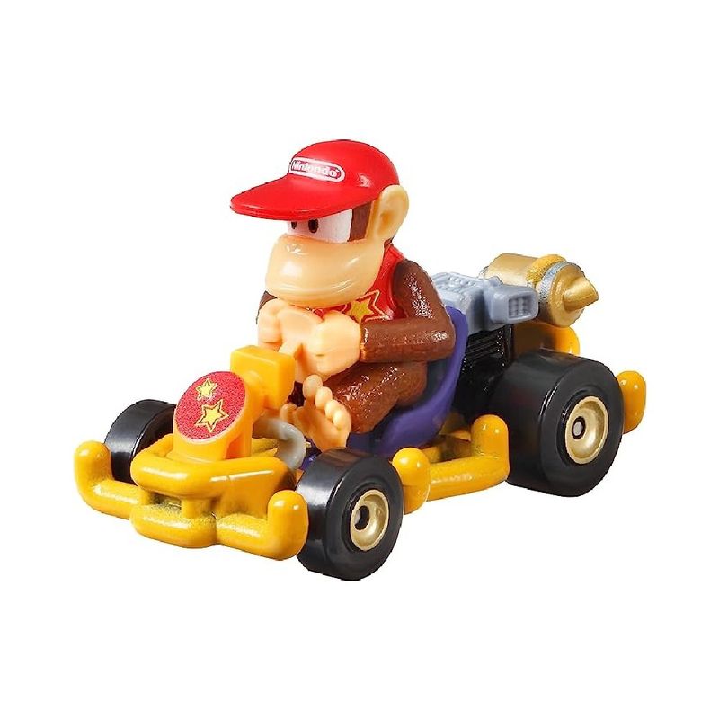 Hot-Wheels-Mini-Veiculo-Mario-Kart-Diddy-Kong---Mattel