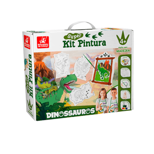 Super Kit Pintura Dinossauros - Brincadeira de Criança