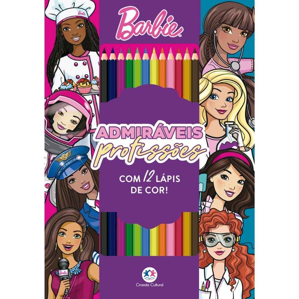 Livro Infantil 101 Barbie com Desenhos de Pintar Colorir Ciranda Cultural