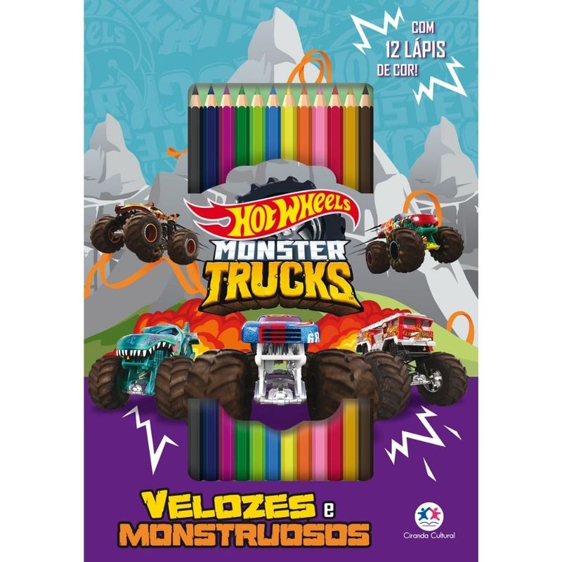 Livro-Hot-Wheels-Velozes-e-Monstruosos---Ciranda-Cultural