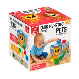 Cubo Divertido Formas Pets - Brincadeira de Criança