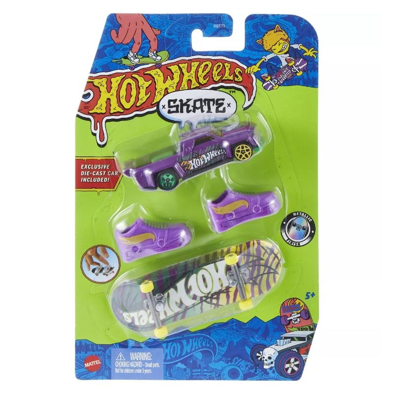Hot-Wheels-Skate-de-Dedo-Neon-e-Solid-Muscle---Mattel