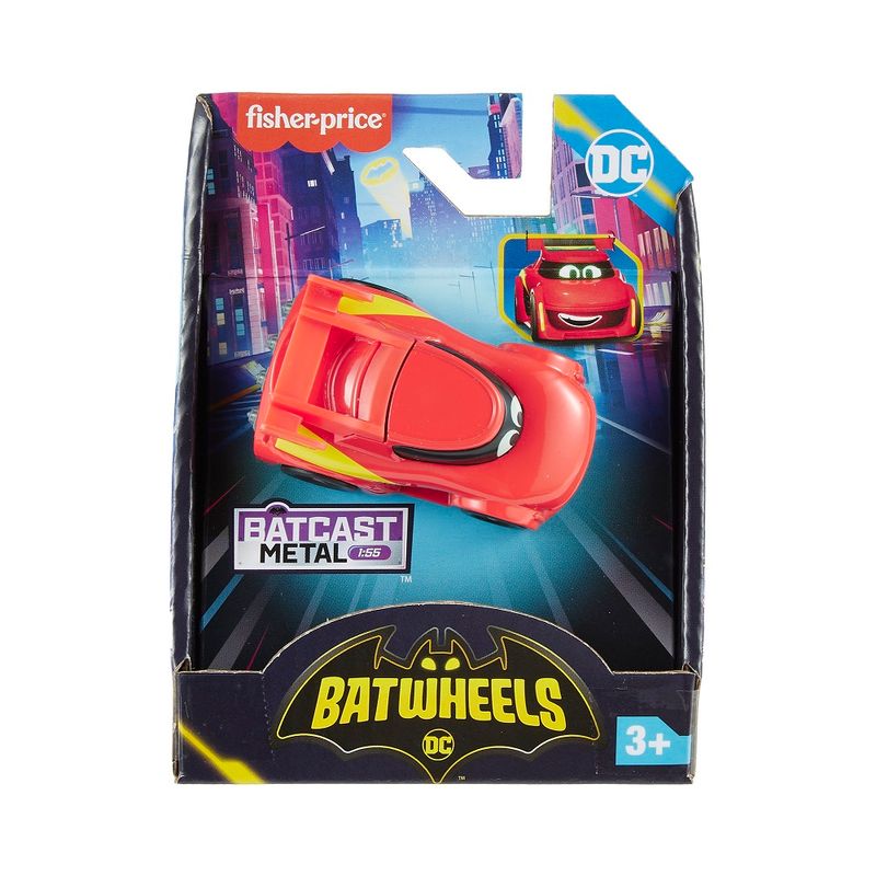 FisherPriceBatwheelsBatcastMetalRedbirdMattel