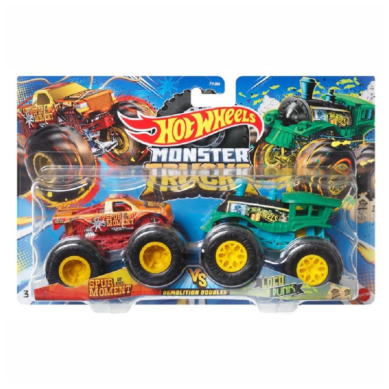 Hot-Wheels-Monster-Trucks-Pack-de-2-Spur-Moment-e-Loco-Punk---Mattel