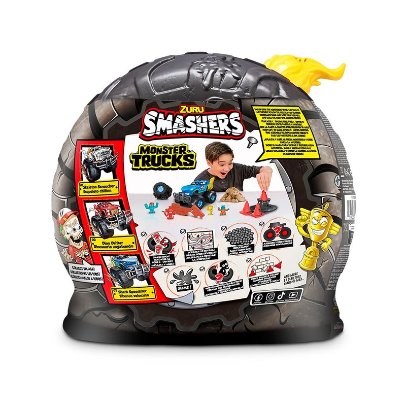 Smashers-Monster-Truck-Amarelo-Serie-1---Fun-Divirta-se