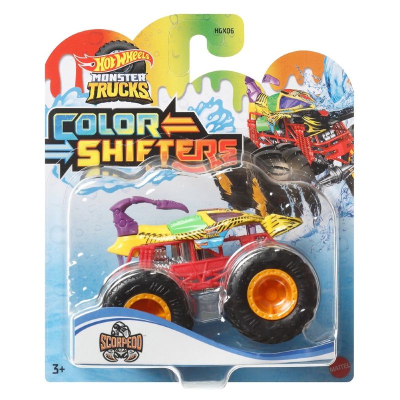 Hot-Wheels-Monster-Trucks-Color-Scorpedo---Mattel
