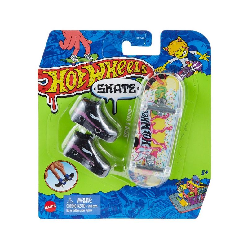 HOT WHEELS SKATE DE DEDO + TENIS HGT46 - MATTEL –